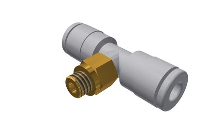 Trójnik wtykowy T z gwintem zewnętrznym T04-M5-10 (E18601495), 10 szt. (0214689) - Piab