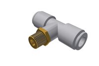 Trójnik wtykowy T z gwintem zewnętrznym T08-01S-10 (E18601488), 10 szt. (0214696) - Piab