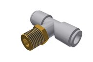 Trójnik wtykowy T z gwintem zewnętrznym T08-02S-10 (E18601487), 10 szt. (0214697) - Piab