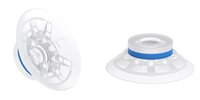 Przyssawka płaska F50-2, Silikon SIL 50°, FDA, G1/4" zew., filtr siatkowy (S.F50-2SF50.G14M.01) (9909630) - Piab