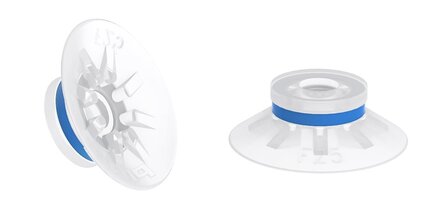 Przyssawka płaska F25, Silikon SIL 50°, FDA, NPT 1/8" zew., filtr siatkowy (S.F25SF50.NT18M.01) (9909667) - Piab