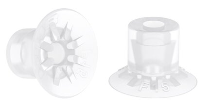 Przyssawka płaska F15, Silikon SIL 50°, FDA, M5 zew., bez filtra (S.F15SF50.MM5M.00) (9909623) - Piab