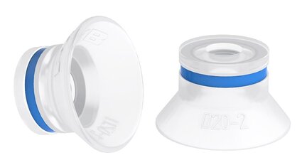 Przyssawka głęboka D20-2, Silikon SIL 50°, FDA, bez filtra (S.D20-2SF50.XXX.00) (0200444) - Piab