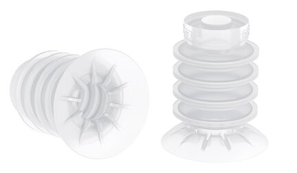 Przyssawka wielomieszkowa BL30-4, Silikon SIL 40°, FDA, NPT 1/4", wysoki zew., bez filtra (S.BL30-4SF40.NT14MHF.00) (9909646) - Piab