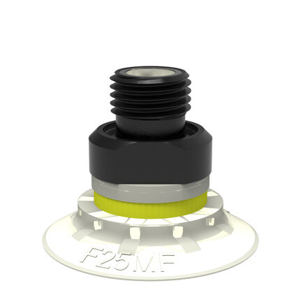 Przyssawka płaska F25MF, PU termoelastyczny, G1/8" zew., filtr siatkowy, (F25MF.40.02AB) (0101315) - Piab