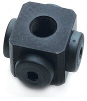 Mocowanie 5x1/8" NPSF wew., 50, z zaworem sterującym o podwójnym przepływie (3251017) - Piab