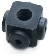 Mocowanie 5x1/8" NPSF wew., 30–40, z zaworem sterującym o podwójnym przepływie (3251011) - Piab