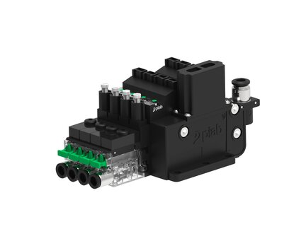 Eżektor COMPACT10E, dod. wys.przepływ podc., 4 kanały, (C10E.T.BX.6.4.6.EO.CC) (9968604) - Piab