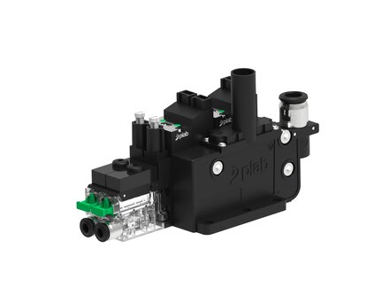 Eżektor COMPACT10E, dod. wys.przepływ podc., 2 kanały, (C10E.T.BX.4.2.8.EP.CC) (9956176) - Piab