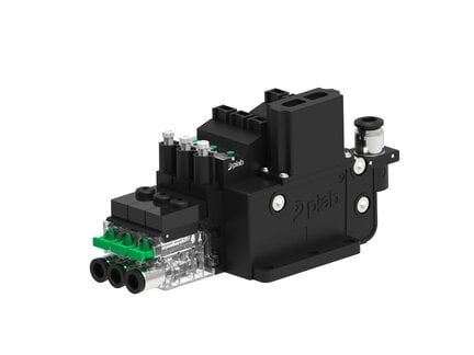 Eżektor COMPACT10E, dod. wys.przepływ podc., 3 kanały, (C10E.T.BX.6.3.6.EO.CC) (9972517) - Piab