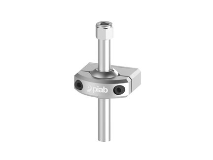 Element montażowy FSCM, złącze UNI, drążek 1/4", L=125 mm, gwint dolny G1/8" wew. dla odł. drążka, gwint górny NPSF 1/8" wew. (FSCM.U.14.125.G18FDR.NS18F) (9953356) - Piab
