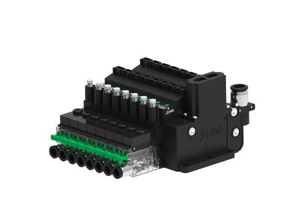 Eżektor COMPACT10E, dod. wys.przepływ podc., 8 kanałów, (C10E.T.BX.6.8.8.EO.CC) (9975312) - Piab