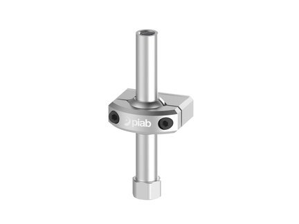 Element montażowy FSCM, złącze UNI, drążek 18 mm, L=140 mm, gwint dolny G3/8" wew., gwint górny NPSF 1/4" wew. dla odł. drążka (FSCM.U.18.140.G38F.G14FDR) (9935784) - Piab