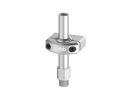 Element montażowy FSCM, złącze UNI, drążek 18 mm, L=110 mm, gwint dolny NPT 3/8" zew., gwint górny NPSF 1/4" wew. dla odł. drążka (FSCM.U.18.110.NT38M.G14FDR) (9958005) - Piab
