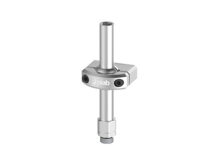 Element montażowy FSCM, złącze UNI, drążek 18 mm, L=140 mm, gwint dolny G3/8" zew., gwint górny NPSF 1/4" wew. dla odł. drążka (FSCM.U.18.140.G38M.G14FDR) (9952636) - Piab