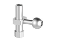 Element montażowy FSCM, złącze kulowe, drążek 18 mm, L=80 mm, gwint dolny G3/8" wew., gwint górny NPSF 1/4" wew. dla odł. drążka (FSCM.I.18.80.G38F.G14FDR) (9936231) - Piab