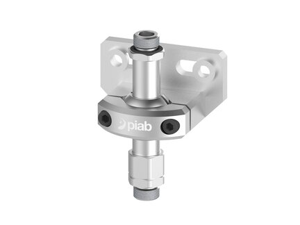 Element montażowy FSCM, profil montażowy 2x8/10,5 mm, drążek 18 mm, L=80 mm, gwint dolny G3/8" zew., gwint górny G3/8" zew. (FSCM.P.18.80.G38M.G38M) (9936644) - Piab