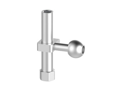 Element montażowy FSCM, złącze kulowe, drążek 18 mm, L=110 mm, gwint dolny G3/8" wew., gwint górny NPSF 1/4" wew. dla odł. drążka (FSCM.I.18.110.G38F.G14FDR) (9966251) - Piab