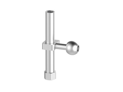 Element montażowy FSCM, złącze kulowe, drążek 18 mm, L=140 mm, gwint dolny G3/8" wew., gwint górny NPSF 1/4" wew. dla odł. drążka (FSCM.I.18.140.G38F.G14FDR) (9936232) - Piab