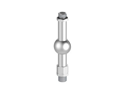 Element montażowy FSCM, bez sys. mont., drążek 18 mm, L=110 mm, gwint dolny NPT 3/8" zew., gwint górny G3/8" zew. (FSCM.X.18.110.NT38M.G38M) (9957966) - Piab