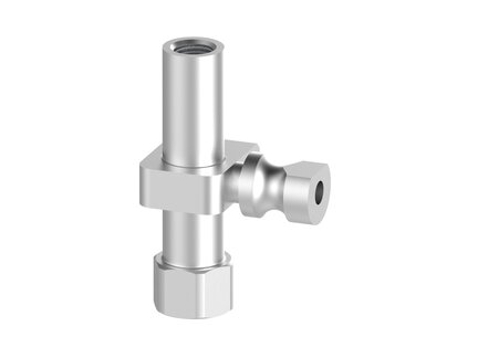 Element montażowy FSCM, kołek blok. 19 mm, drążek 18 mm, L=80 mm, gwint dolny G3/8" wew., gwint górny NPSF 1/4" wew. dla odł. drążka (FSCM.C.18.80.G38F.G14FDR) (9943998) - Piab