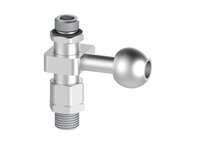 Element montażowy FSCM, złącze kulowe, drążek 18 mm, L=45 mm, gwint dolny NPT 3/8" zew., gwint górny G3/8" zew. (FSCM.I.18.45.NT38M.G38M) (9949553) - Piab