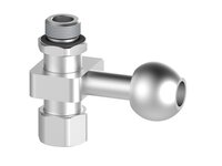 Element montażowy FSCM, złącze kulowe, drążek 18 mm, L=45 mm, gwint dolny G3/8" wew., gwint górny G3/8" zew. (FSCM.I.18.45.G38F.G38M) (9936279) - Piab