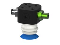 Przysawka piGRIP, warga do worków z pierśc. wzmac.Ø25 mm, Silikon 50°, 1 mieszek, podstawa typ 1, filtr siatkowy, FDA (G.BGI25S50.B1.S1.CLX.01.FDA) (9934197) - Piab