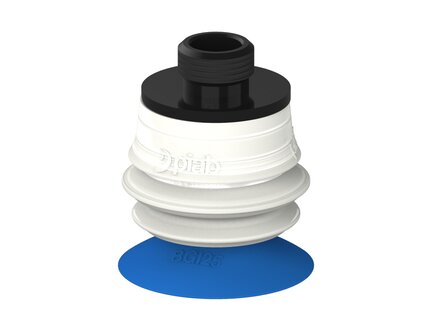 Przysawka piGRIP, warga do worków z pierśc. wzmac.Ø25 mm, Silikon 50°, 1 mieszek, podstawa typ 1, gwint niski G 1/8" zew.,, FDA (G.BGI25S50.B1.S1.GL18M.00.FDA) (9915053) - Piab
