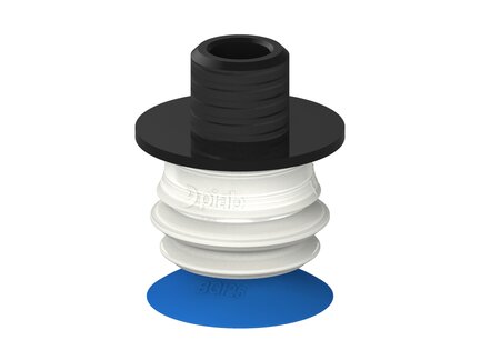 Przysawka piGRIP, warga do worków z pierśc. wzmac.Ø25 mm, Silikon 50°, 1 mieszek, podstawa typ 1, gwint niski NPT 1/4" zew.,, FDA (G.BGI25S50.B1.S1.NTL14M.00.FDA) (9924533) - Piab