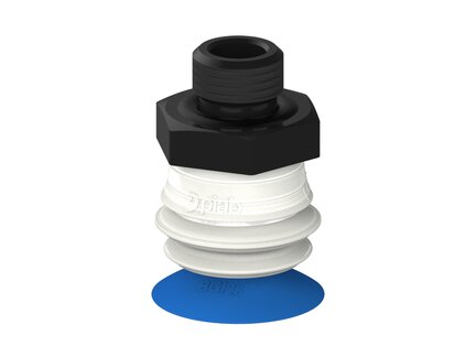 Przysawka piGRIP, warga do worków z pierśc. wzmac.Ø25 mm, Silikon 50°, 1 mieszek, podstawa typ 1, G1/4" zew.,, FDA (G.BGI25S50.B1.S1.G14M.00.FDA) (9918818) - Piab
