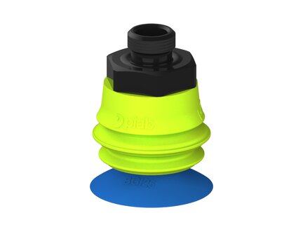Przysawka piGRIP, warga do worków z pierśc. wzmac.Ø25 mm, Silikon 50°, 1 mieszek, podstawa typ 1, G1/8" zew., (G.BGI25S50.B1.S1.G18M.00) (9914044) - Piab