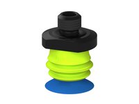 Przysawka piGRIP, warga do worków z pierśc. wzmac.Ø25 mm, Silikon 50°, 1 mieszek, podstawa typ 1, M12 zew., filtr siatkowy (G.BGI25S50.B1.S1.MM12M.01) (9926353) - Piab