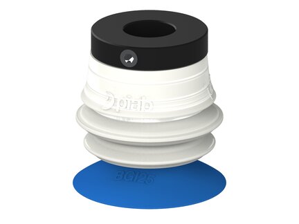 Przysawka piGRIP, warga do worków z pierśc. wzmac.Ø25 mm, Silikon 50°, 1 mieszek, podstawa typ 1,, FDA (G.BGI25S50.B1.S1.PD08X.00.FDA) (9926553) - Piab