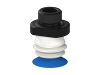 Przysawka piGRIP, warga do worków z pierśc. wzmac.Ø25 mm, Silikon 50°, 1 mieszek, podstawa typ 1, G3/8" zew., filtr siatkowy, FDA (G.BGI25S50.B1.S1.G38M.01.FDA) (9922141) - Piab