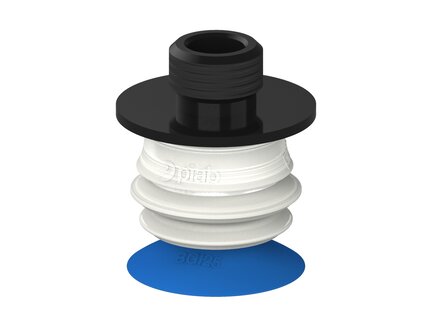 Przysawka piGRIP, warga do worków z pierśc. wzmac.Ø25 mm, Silikon 50°, 1 mieszek, podstawa typ 1, gwint niski G1/4" zew.,, FDA (G.BGI25S50.B1.S1.GL14M.00.FDA) (9924840) - Piab