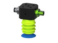 Przysawka piGRIP, warga do worków z pierśc. wzmac.Ø25 mm, Silikon 50°, 3 mieszki, podstawa typ 1, (G.BGI25S50.B3.S1.CLX.00) (9928662) - Piab