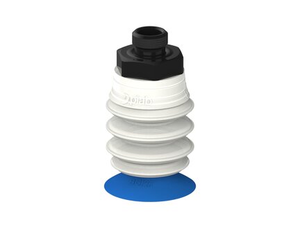 Przysawka piGRIP, warga do worków z pierśc. wzmac.Ø25 mm, Silikon 50°, 3 mieszki, podstawa typ 1, G1/8" zew.,, FDA (G.BGI25S50.B3.S1.G18M.19.FDA) (9939598) - Piab