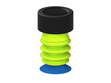 Przysawka piGRIP, warga do worków z pierśc. wzmac.Ø25 mm, Silikon 50°, 3 mieszki, podstawa typ 1, G1/2" wew., (G.BGI25S50.B3.S1.G12F.00) (9944907) - Piab