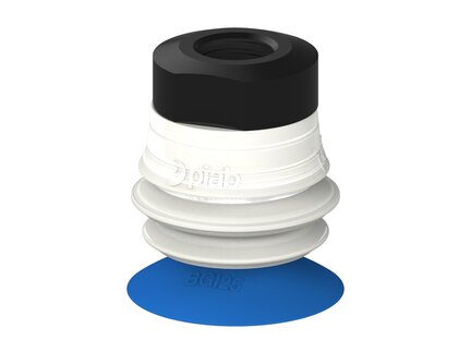 Przysawka piGRIP, warga do worków z pierśc. wzmac.Ø25 mm, Silikon 50°, 1 mieszek, podstawa typ 1, NPSF 1/8" wew.,, FDA (G.BGI25S50.B1.S1.NS18F.00.FDA) (9919703) - Piab