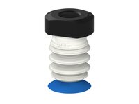 Przysawka piGRIP, warga do worków z pierśc. wzmac.Ø25 mm, Silikon 50°, 3 mieszki, podstawa typ 1, G1/4" wew., filtr siatkowy, FDA (G.BGI25S50.B3.S1.G14F.01.FDA) (9924553) - Piab