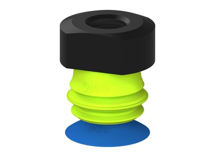 Przysawka piGRIP, warga do worków z pierśc. wzmac.Ø25 mm, Silikon 50°, 1 mieszek, podstawa typ 1, NPT 1/4" wew., (G.BGI25S50.B1.S1.NT14F.00) (9930542) - Piab