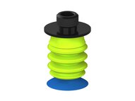 Przysawka piGRIP, warga do worków z pierśc. wzmac.Ø25 mm, Silikon 50°, 3 mieszki, podstawa typ 1, gwint niski G1/4" zew., (G.BGI25S50.B3.S1.GL14M.00) (9922510) - Piab