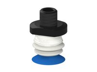 Przysawka piGRIP, warga do worków z pierśc. wzmac.Ø25 mm, Silikon 50°, 1 mieszek, podstawa typ 1, NPT 1/4" zew., filtr siatkowy, FDA (G.BGI25S50.B1.S1.NT14M.01.FDA) (9918149) - Piab