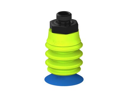 Przysawka piGRIP, warga do worków z pierśc. wzmac.Ø25 mm, Silikon 50°, 3 mieszki, podstawa typ 1, G1/8" zew., (G.BGI25S50.B3.S1.G18M.00) (9914070) - Piab