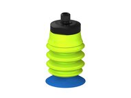 Przysawka piGRIP, warga do worków z pierśc. wzmac.Ø25 mm, Silikon 50°, 3 mieszki, podstawa typ 1, M6 zew., filtr siatkowy (G.BGI25S50.B3.S1.MM6M.01) (9914094) - Piab