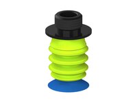 Przysawka piGRIP, warga do worków z pierśc. wzmac.Ø25 mm, Silikon 50°, 3 mieszki, podstawa typ 1, gwint niski G3/8" zew., (G.BGI25S50.B3.S1.GL38M.00) (9947504) - Piab