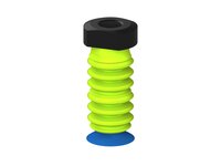 Przysawka piGRIP, warga do worków z pierśc. wzmac.Ø25 mm, Silikon 50°, 6 mieszków (3+3), podstawa typ 1, G1/4" wew., filtr siatkowy (G.BGI25S50.B6.S1.G14F.01) (9940024) - Piab