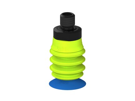 Przysawka piGRIP, warga do worków z pierśc. wzmac.Ø25 mm, Silikon 50°, 3 mieszki, podstawa typ 1, gwint M10 zew., (G.BGI25S50.B3.S1.MM10M.00) (9920458) - Piab
