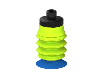 Przysawka piGRIP, warga do worków z pierśc. wzmac.Ø25 mm, Silikon 50°, 3 mieszki, podstawa typ 1, gwint M8x1 zew., (G.BGI25S50.B3.S1.MMF8M.00) (9920432) - Piab